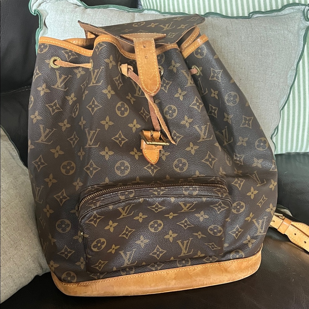 Louis Vuitton Monogram Backpack w/ CANVAS Straps